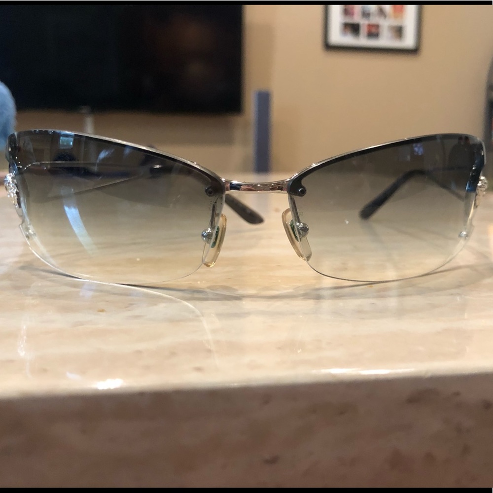 Versace Rimless Sunglasses